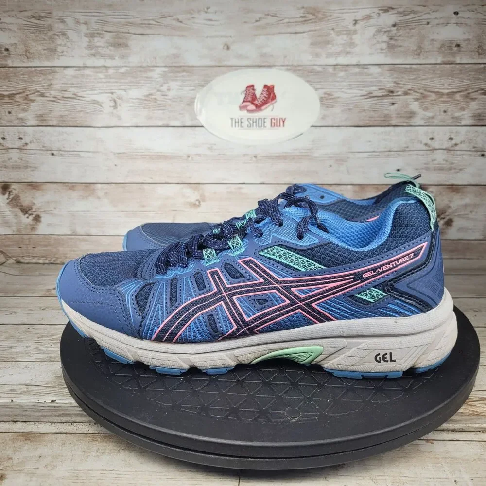 Asics Gel Venture 7 Women's Size 7.5 Blue Athletic Running Shoes